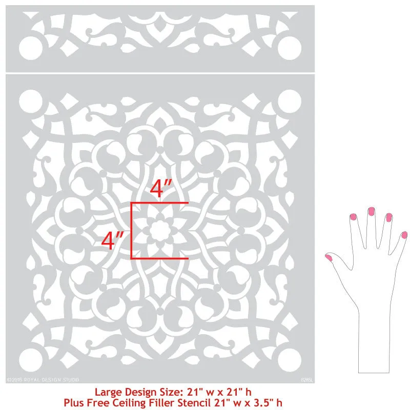 Zahara Moroccan Wall Stencil